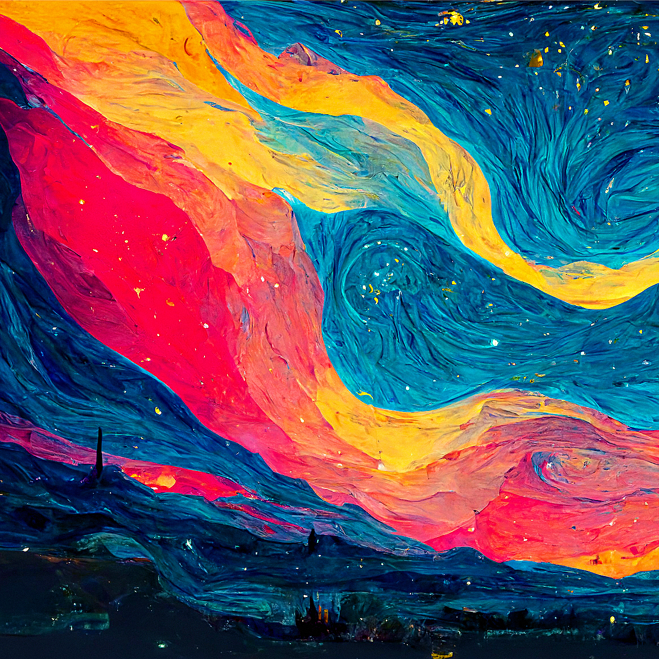 Apple’s Big Sur meets Van Gogh’s Starry Night.