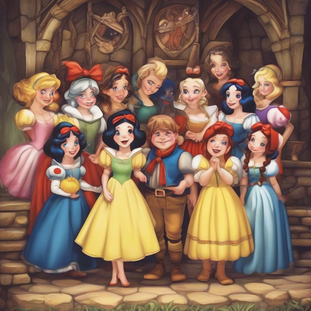 The Seven Snow White Princesses and the Envious Dwarf